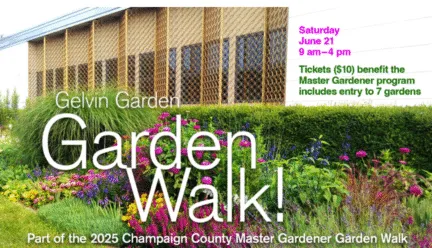 poster of garden walk featuring garden and flowers